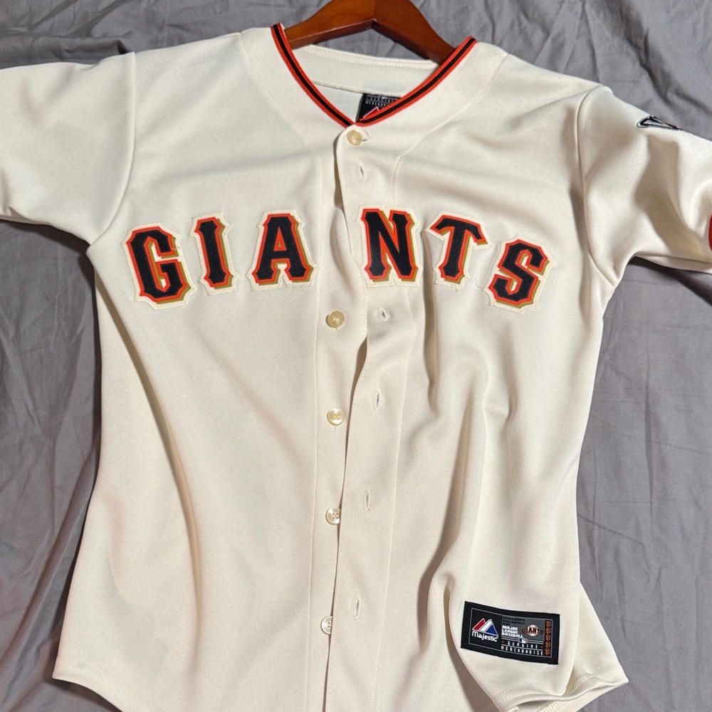 Nike Cream Giants Jersey with Orange and Black Accents